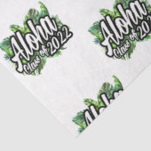 Aloha Tropische Luau Klasse 2022 Graduation Party Tissuepapier (Detail)