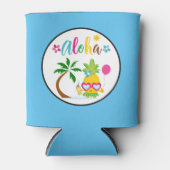 Aloha Tropische Luau Partij Blikjeskoeler (Voorkant)
