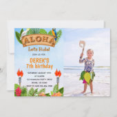 Aloha tropische uitnodiging van de dag van de gebo (Voorkant)