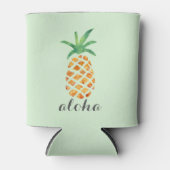 Aloha tropische Waterverf ananas Blikjeskoeler (Voorkant)
