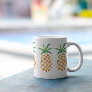 Aloha tropische Waterverf ananas Koffiemok