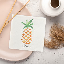 Aloha tropische Waterverf ananas Servetten