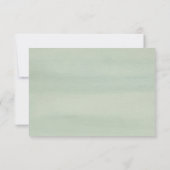 Aloha Tropische Waterverf Bloemenbruiloft RSVP (Achterkant)