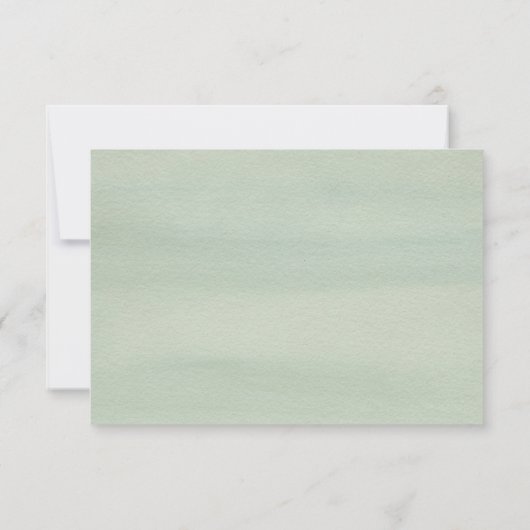 Aloha Tropische Waterverf Bloemenbruiloft RSVP (Achterkant)