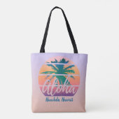 Aloha   tropische zonnezonde tote bag (Achterkant)