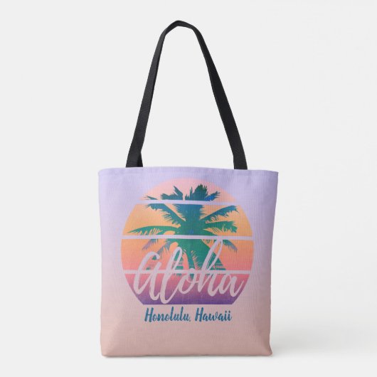 Aloha   tropische zonnezonde tote bag (Achterkant)