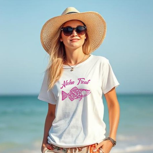 Aloha Trout-Fisherman Style T-shirt