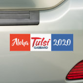 Aloha Tulsi Gabbard 2020 Bumpersticker (Op auto)