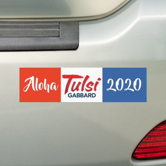 Aloha Tulsi Gabbard 2020 Bumpersticker (Op auto)