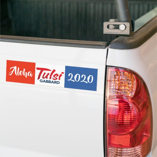 Aloha Tulsi Gabbard 2020 Bumpersticker (Op Truck)