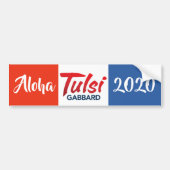 Aloha Tulsi Gabbard 2020 Bumpersticker (Voorkant)