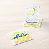 Aloha Turquoise Cereus Flowers Onderzetters (Insitu)