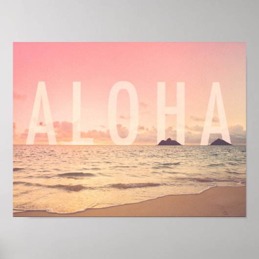 Aloha uit Hawaii Art Print (Voorkant)