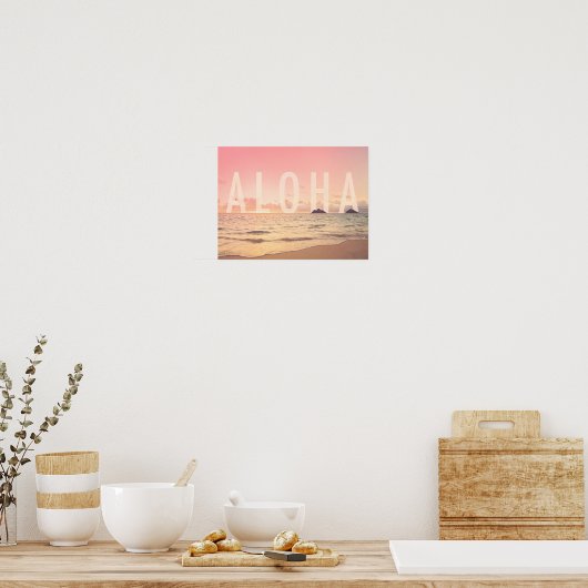 Aloha uit Hawaii Art Print (Keuken)