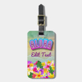 Aloha uit Hawaii Bagagelabel (Voorkant verticaal)