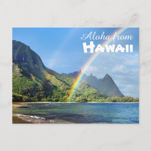 Aloha uit Hawaii Briefkaart (Voorkant)