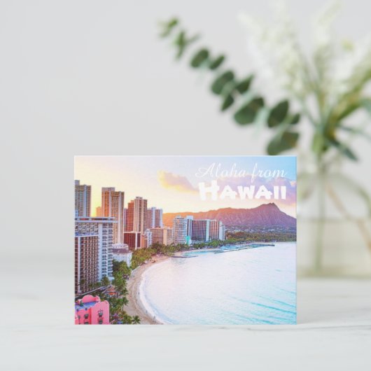Aloha uit Hawaii Briefkaart (Staand voorkant)