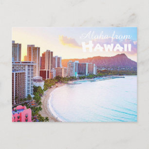 Aloha uit Hawaii Briefkaart