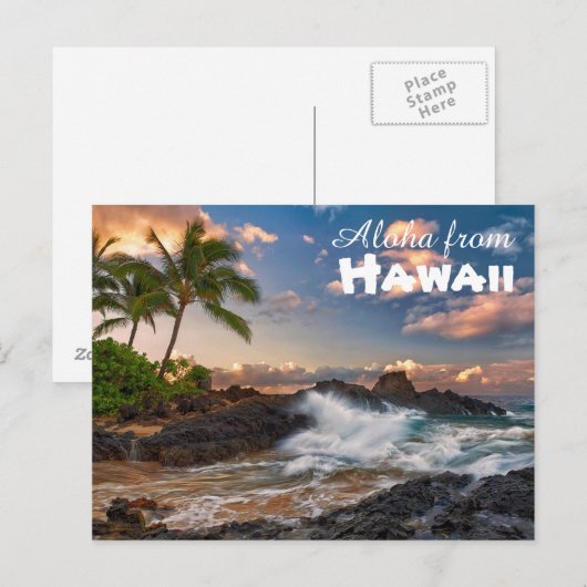 Aloha uit Hawaii Briefkaart (Voorkant / Achterkant)