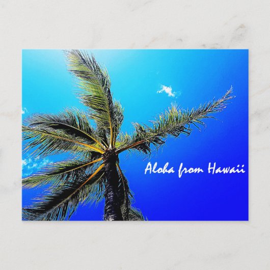 Aloha uit Hawaii Briefkaart (Voorkant)