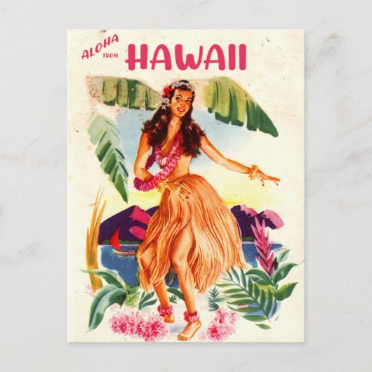 Aloha uit Hawaii Briefkaart (Voorkant)