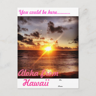 Aloha uit Hawaii Briefkaart