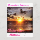 Aloha uit Hawaii Briefkaart (Voorkant)
