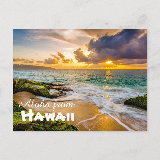 Aloha uit Hawaii Briefkaart (Voorkant)
