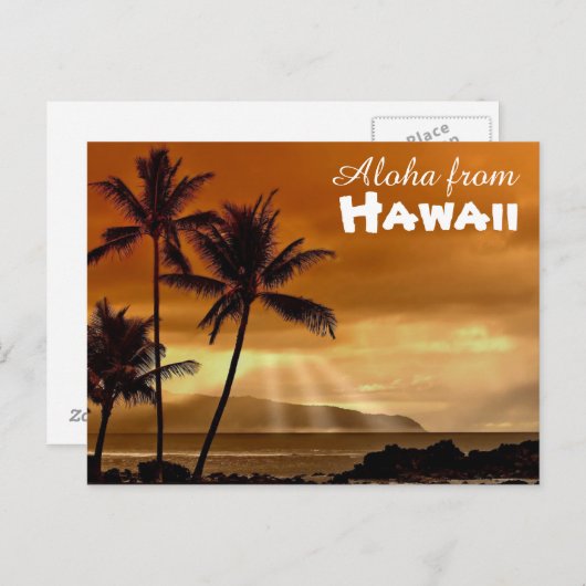 Aloha uit Hawaii Briefkaart (Voorkant / Achterkant)