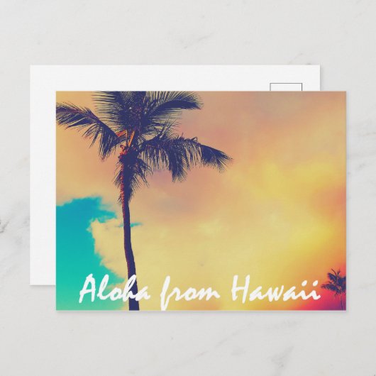 Aloha uit Hawaii Briefkaart (Voorkant / Achterkant)
