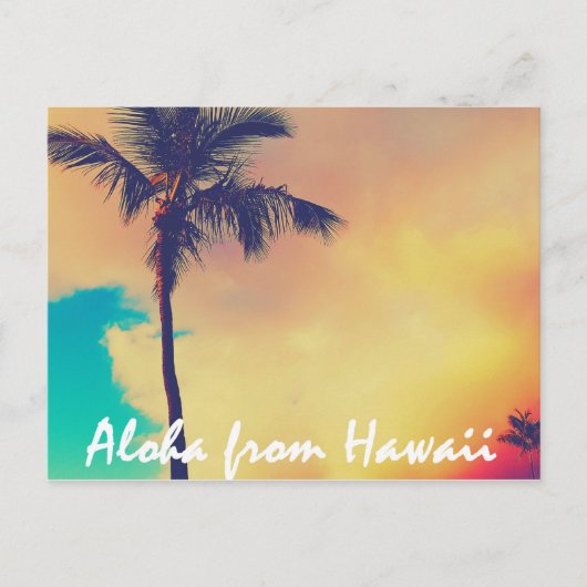 Aloha uit Hawaii Briefkaart (Voorkant)