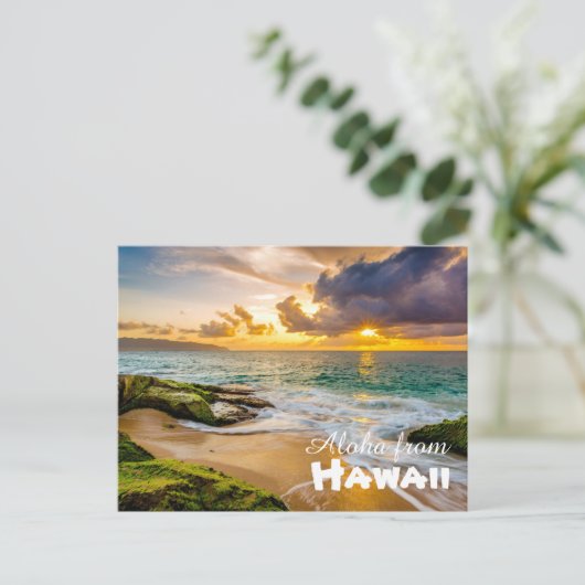Aloha uit Hawaii Briefkaart (Staand voorkant)