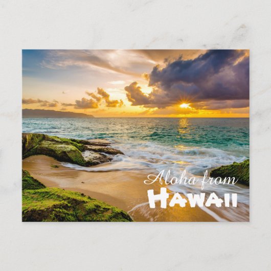 Aloha uit Hawaii Briefkaart (Voorkant)