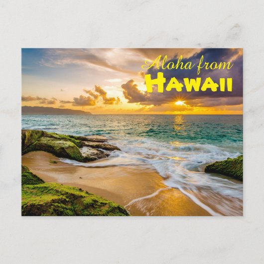 Aloha uit Hawaii Briefkaart (Voorkant)