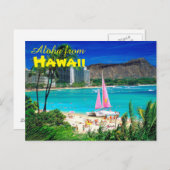 Aloha uit Hawaii Briefkaart (Voorkant / Achterkant)