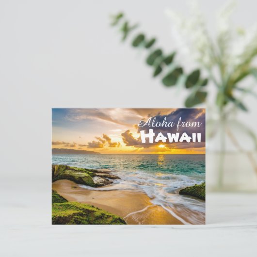 Aloha uit Hawaii Briefkaart (Staand voorkant)