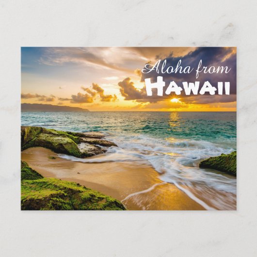 Aloha uit Hawaii Briefkaart (Voorkant)