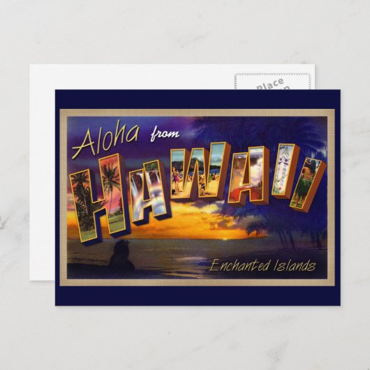 Aloha uit Hawaii Briefkaart (Voorkant / Achterkant)