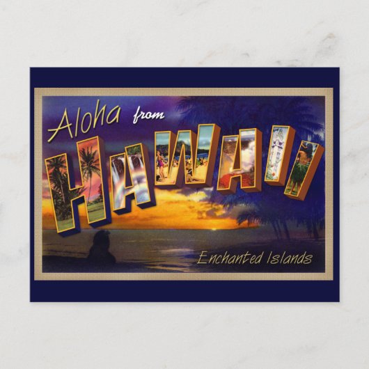 Aloha uit Hawaii Briefkaart (Voorkant)