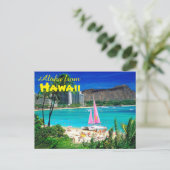 Aloha uit Hawaii Briefkaart (Staand voorkant)