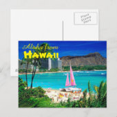 Aloha uit Hawaii Briefkaart (Voorkant / Achterkant)