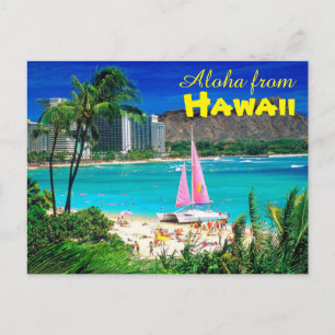 Aloha uit Hawaii Briefkaart