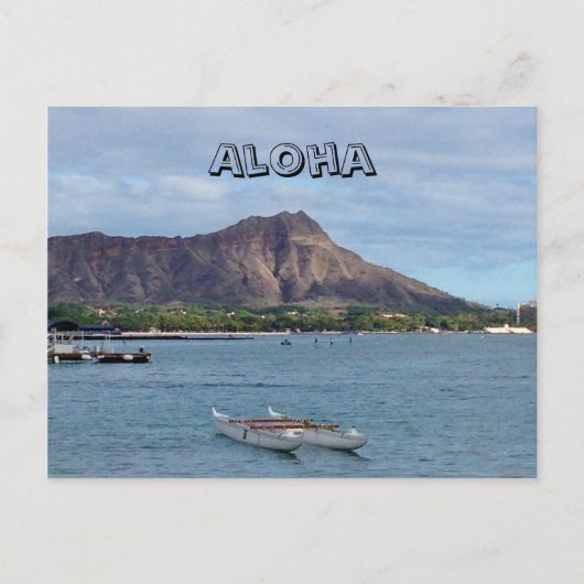 Aloha uit Hawaii Briefkaart (Voorkant)