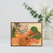 Aloha uit Hawaii Feestdagenkaart (Staand voorkant)