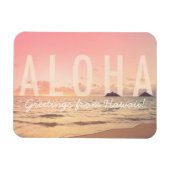Aloha uit Hawaii Magnet Magneet (Horizontaal)