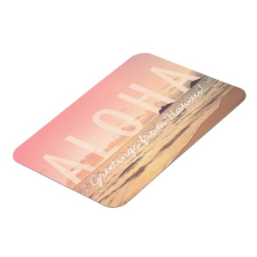 Aloha uit Hawaii Magnet Magneet (Linkerzijde)