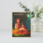 Aloha uit Hawaii/Meisje met Ukulele Briefkaart (Staand voorkant)