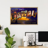 Aloha uit Hawaii Poster (Thuiskantoor)