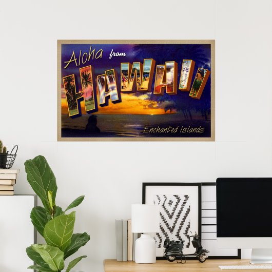 Aloha uit Hawaii Poster (Thuiskantoor)