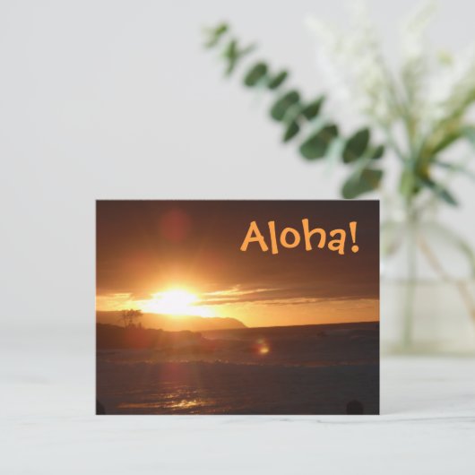 Aloha uit het Briefkaart Hawaï (Staand voorkant)